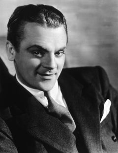 Vintage James Cagney Smiling in the Studio Globe Photos Fine Art Print