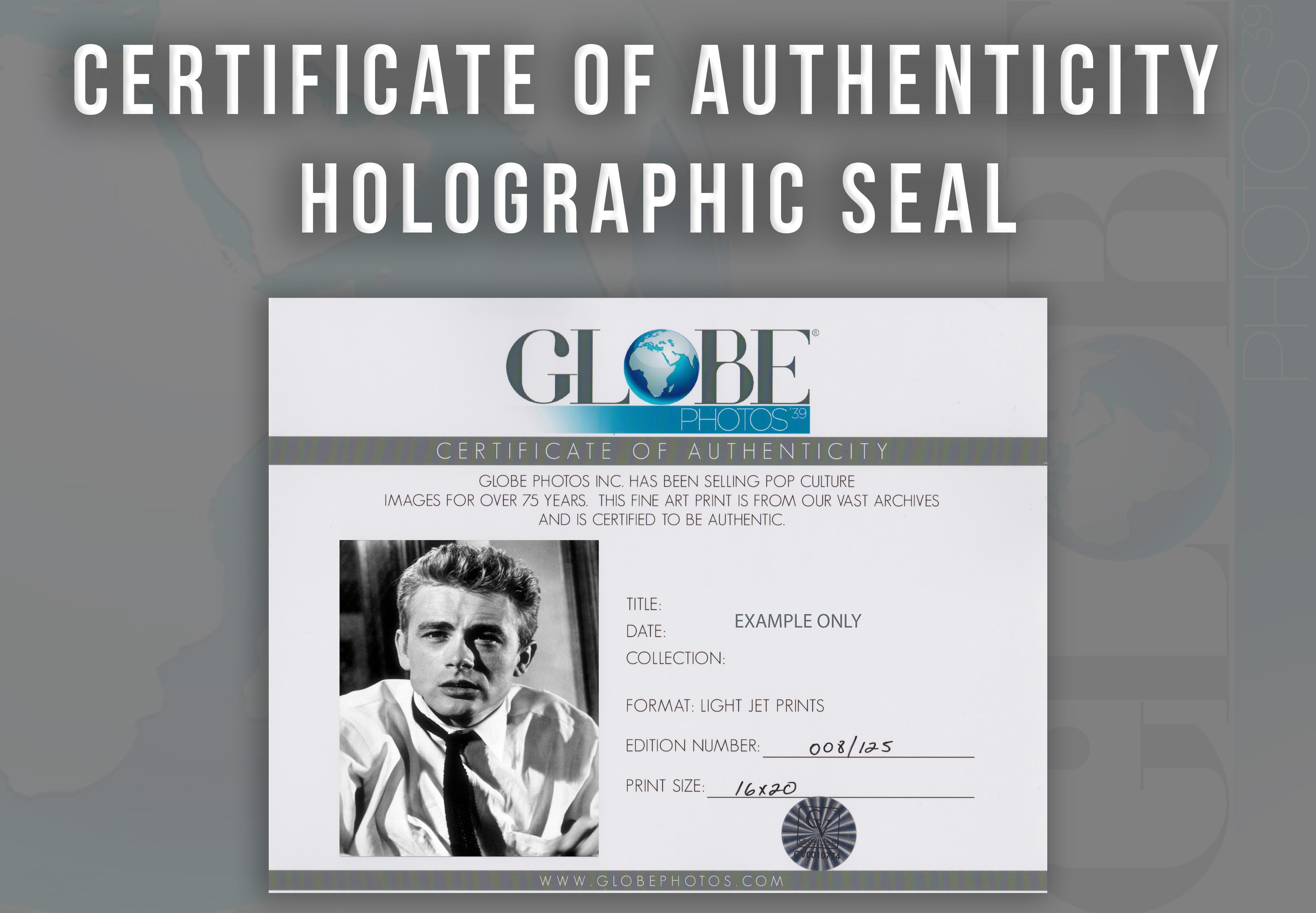 James Dean in Rebel Without a Cause Globe Photos Fine Art Print - Gray Black and White Photograph by Unknown