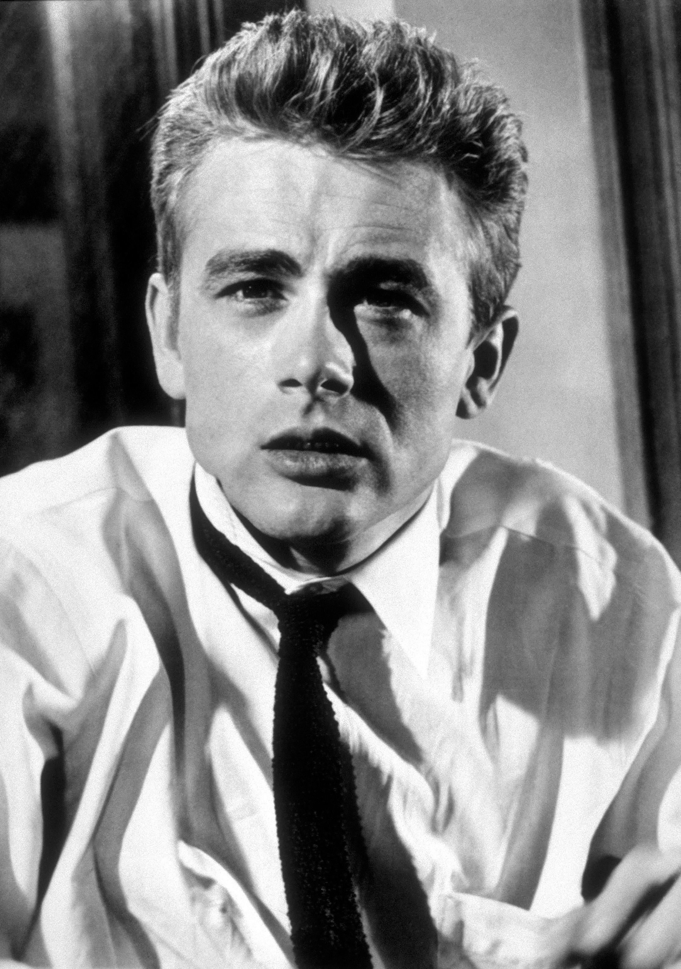 Unknown Black and White Photograph - James Dean in Rebel Without a Cause Globe Photos Fine Art Print