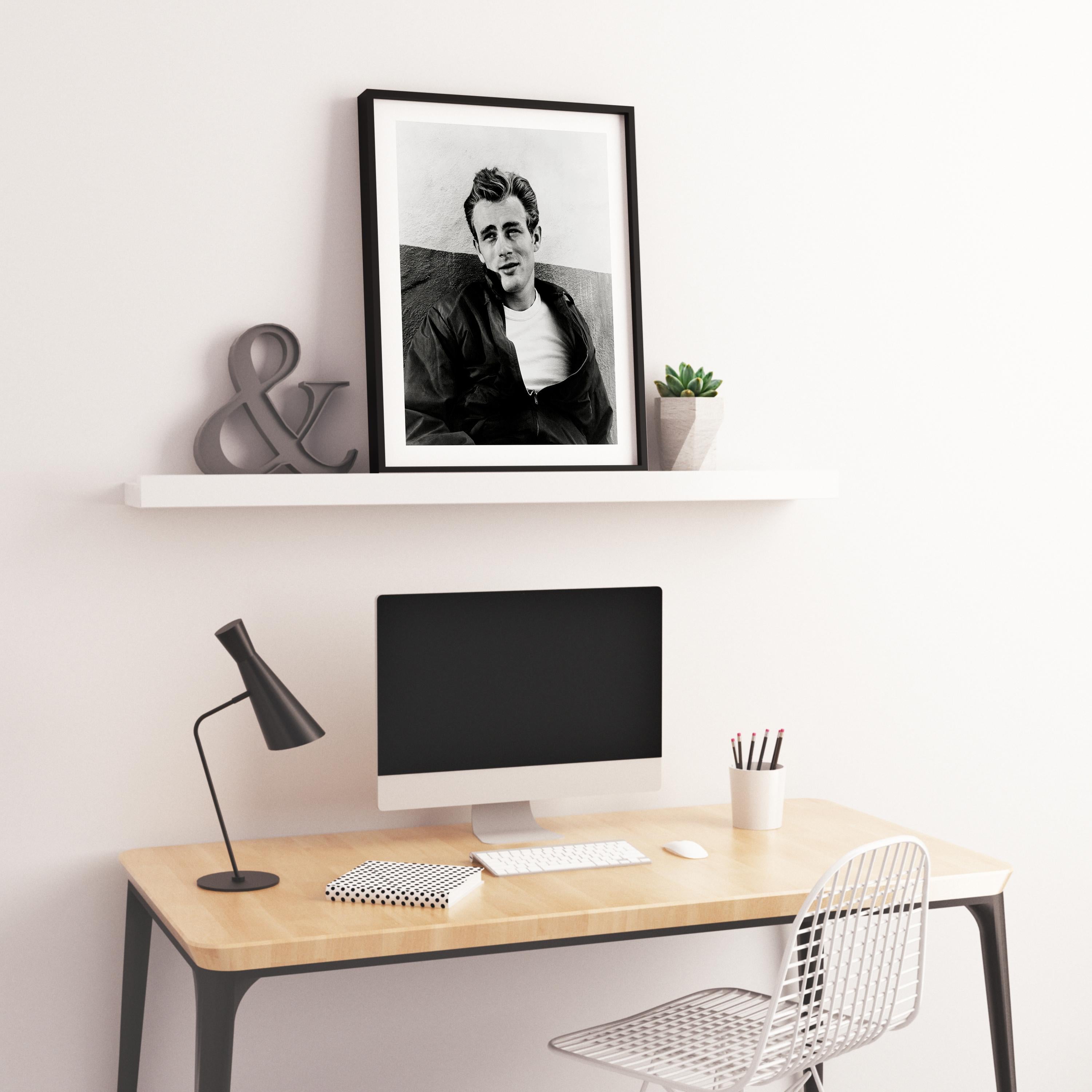 James Dean Leaning in Rebel Without a Cause II Globe Photos Fine Art Print For Sale 2