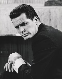 Vintage James Garner Dramatic Portrait Globe Photos Fine Art Print