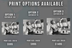 Jane Fonda: Comical Portrait Throwing Clothes Globe Photos Fine Art Print
