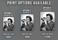 Jane Wyman with Camera Fine Art Print