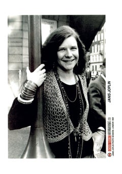 Janis Joplin Posing in London Vintage Original Photograph