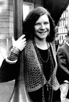 Janis Joplin Posing in London Vintage Original Photograph