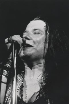 Janis Joplin Psychedelic Rock Queen at the Mic Globe Photos Fine Art Print