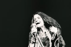 Janis Joplin Singing at Woodstock Globe Photos Fine Art Print