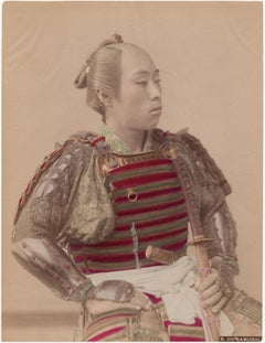 Antique Japan – Samurai - Hand-colored Meiji Period photograph