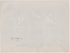 Giappone - Tre apprendiste geisha danzanti - Fotografia del periodo Meiji colorata a mano