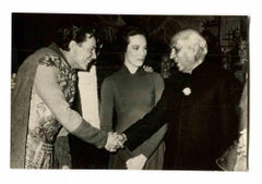 Jawaharlal Nehru and Julie Andrews - Vintage Photo - 1960s