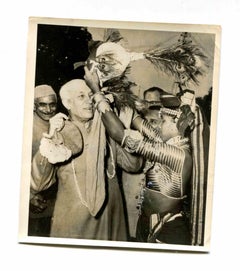 Jawaharlal Nehru – Vintage-Foto – Mitte des 20. Jahrhunderts