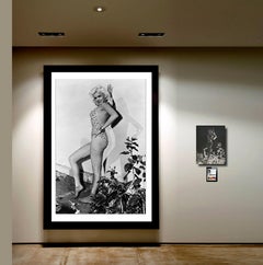 Jayne Mansfield in Garden - Photograph and Vintage Large Format Negative