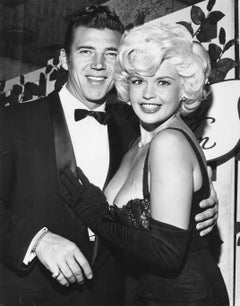 Jayne Mansfield Posing with Husband Mickey Hargitay Vintage Original Photograph