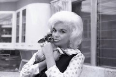 Vintage Jayne Mansfield with Puppy Fine Art Print