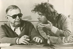 Jean-Paul Sartre with Daniel Cohn-Bendit 1968