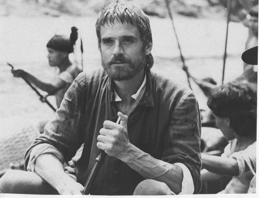 Unknown Black and White Photograph - Jeremy Irons in "The Mission" - Vintage Photograph - 1986