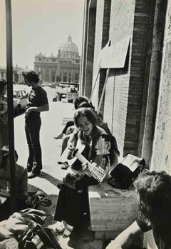 Jesús se asusta junto a San Pedro, Roma - Foto - Años 60