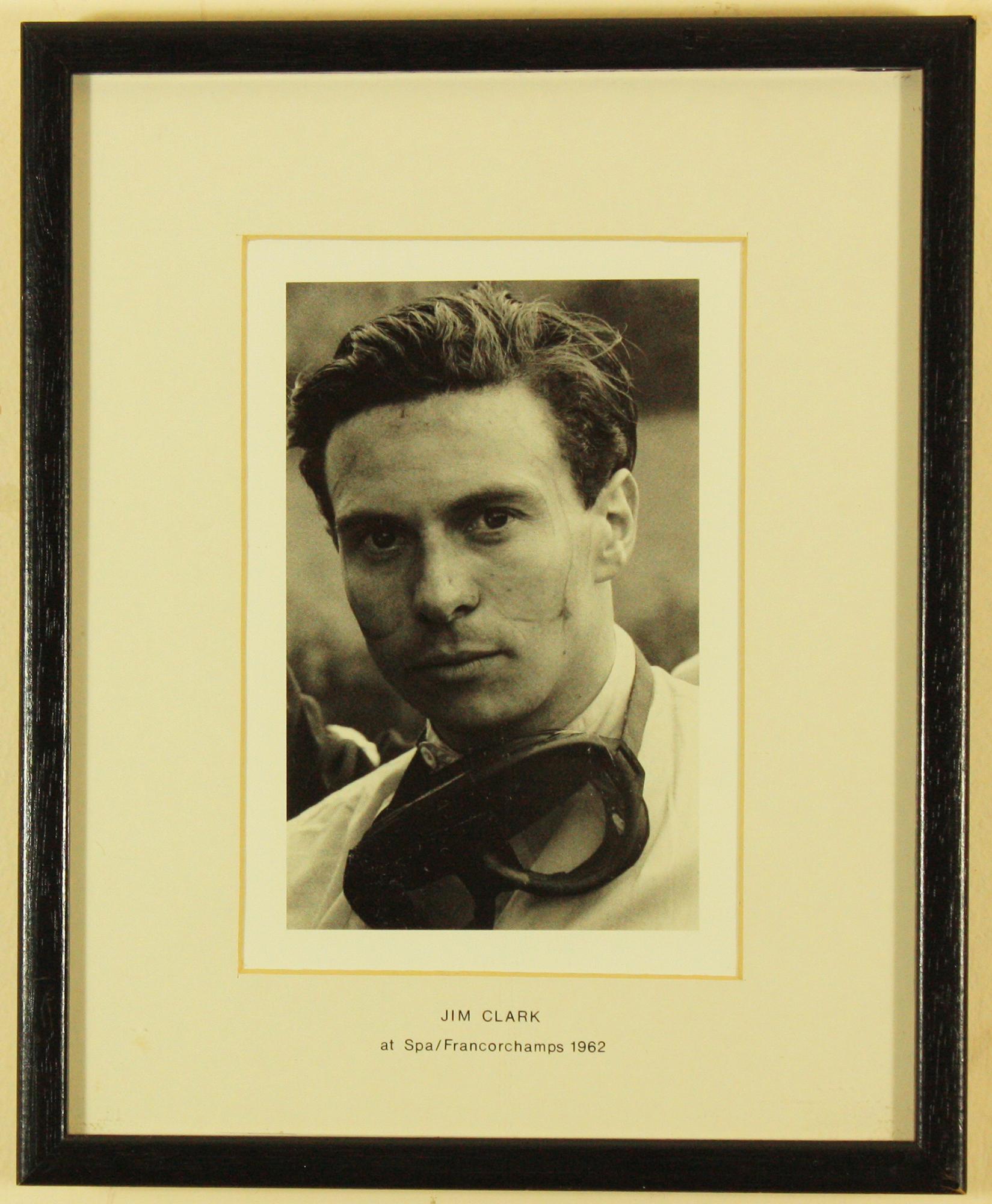 Unknown Portrait Photograph - Jim Clark at the 1962 Belgium Grand Prix