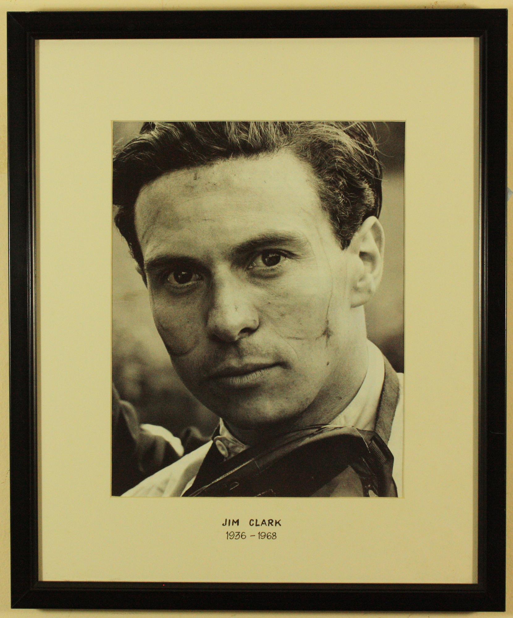 Unknown Portrait Photograph - Jim Clark at the Belgium Grand Prix 1962