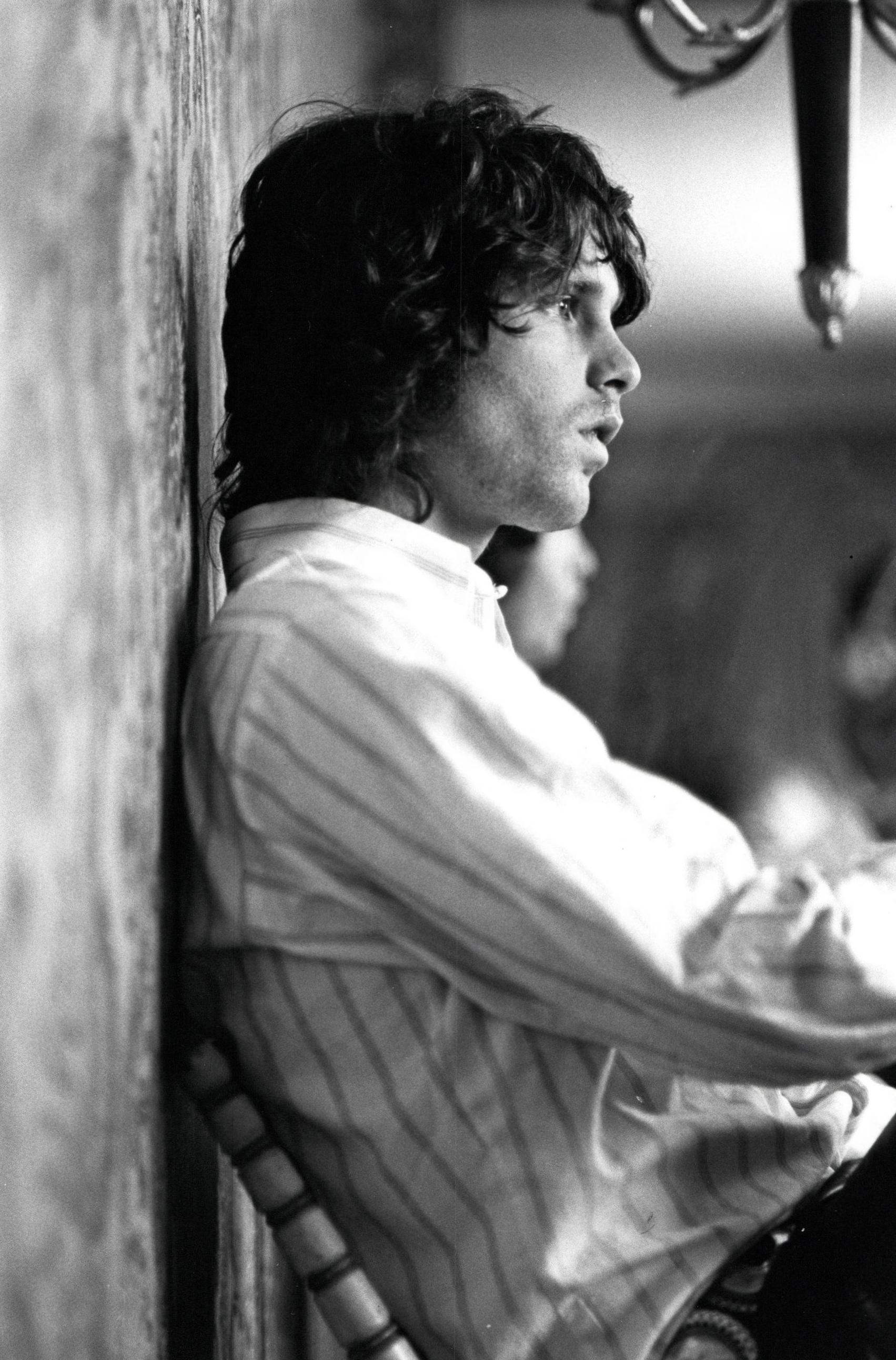Unknown Portrait Photograph - Jim Morrison of The Doors Profile Portrait Vintage Original Photograph