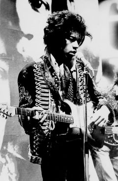 Jimi Hendrix in the Netherlands Artistic Globe Photos Fine Art Print