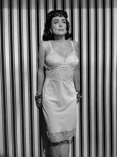 Joan Crawford on Stripes Movie Star News Fine Art Print