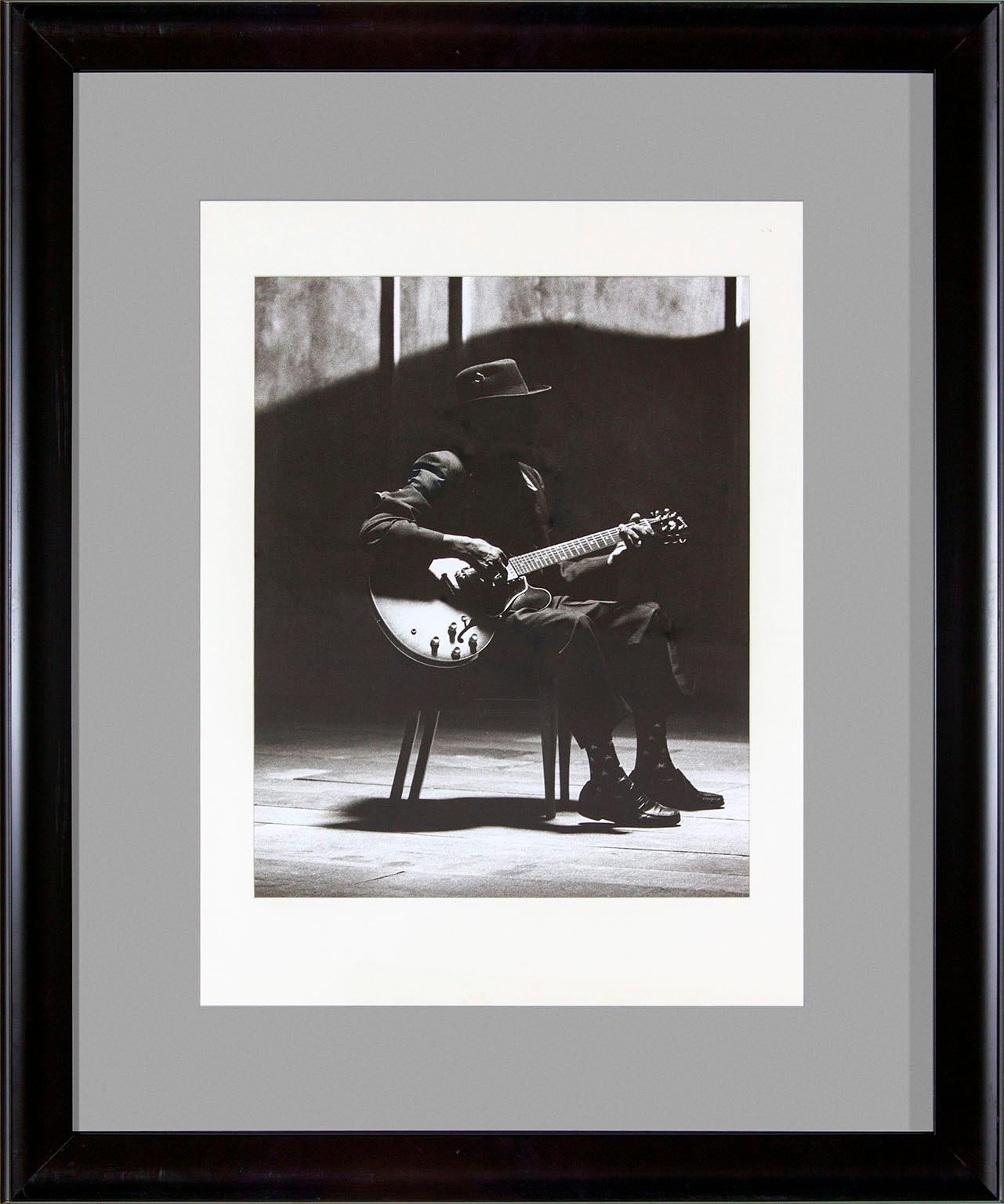 Unknown Black and White Photograph - "John Lee Hooker" photograph from Hard Rock Hotel and Casino in Las Vegas