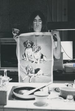 John Lennon and Yoko Ono, Black and White Photography, 1970s, 18, 1 x 22, 8 cm