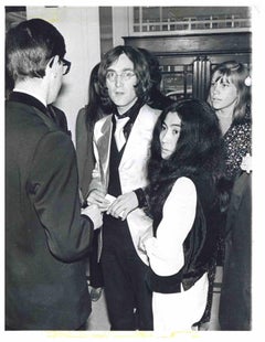 John Lennon and Yoko Ono in 1968 - Vintage Photograph