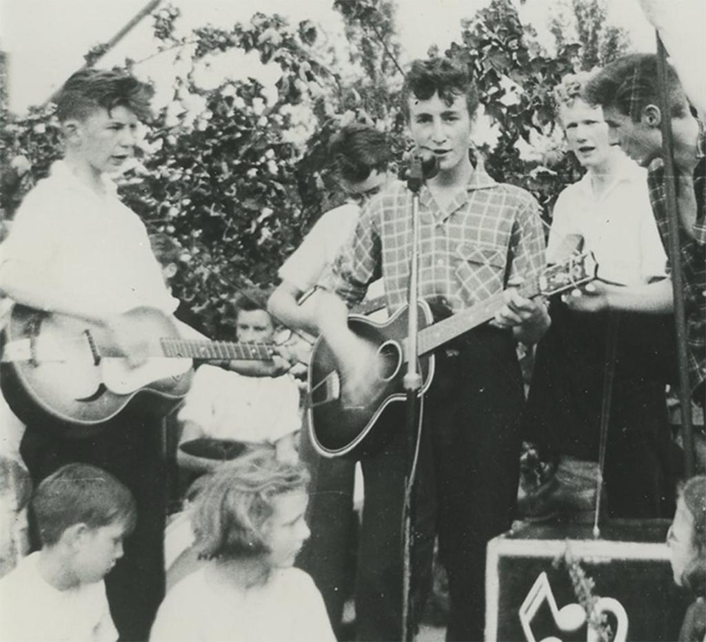 John Lennon in The Quarrymen 1957 - Photograph by Unknown