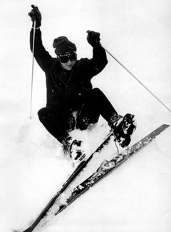 Vintage John Lennon Skiing