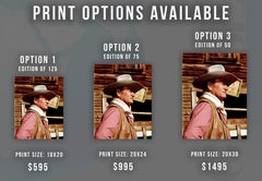 John Wayne Profile in "Chisum" Globe Photos Fine Art Print