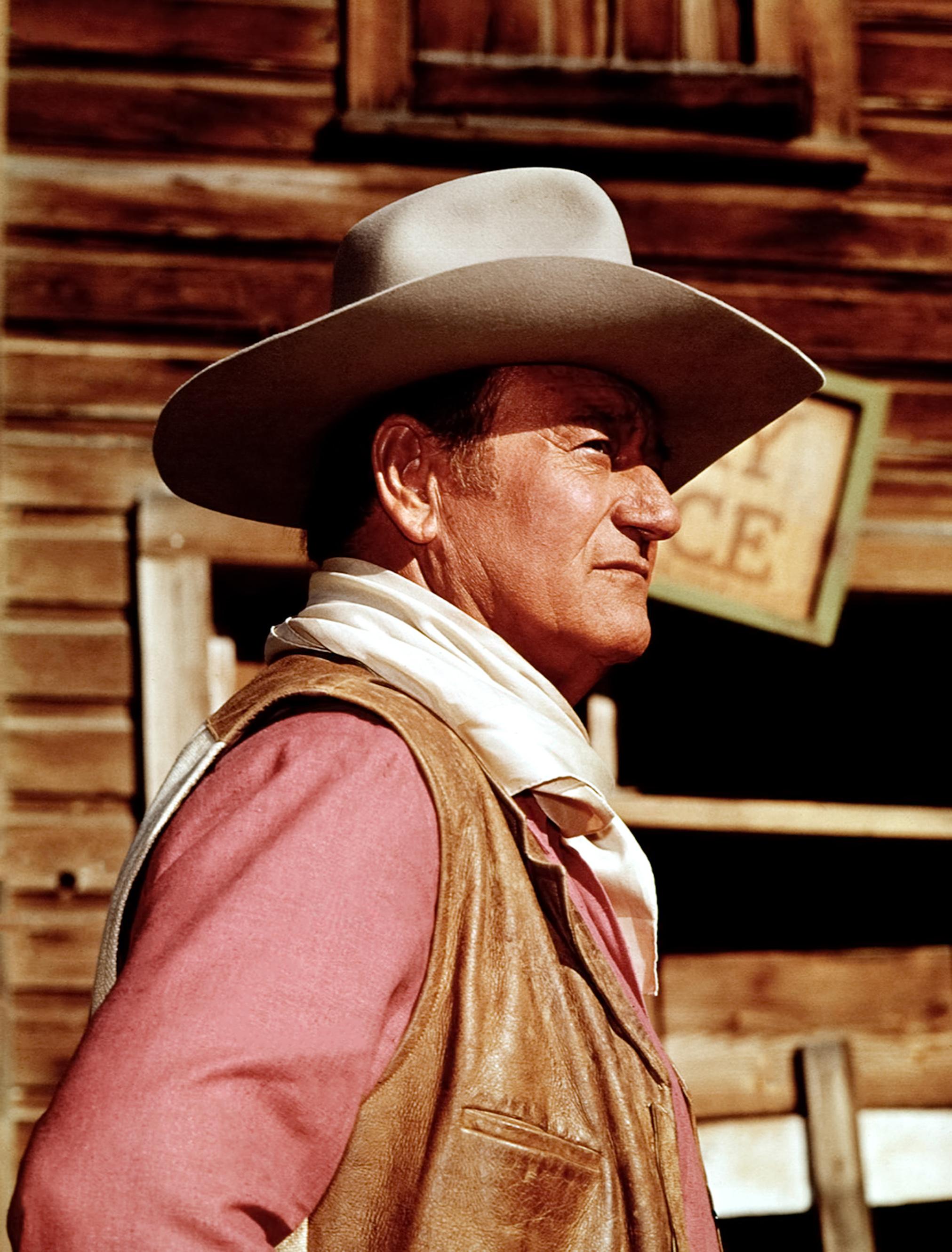 Unknown Color Photograph - John Wayne Profile in "Chisum" Globe Photos Fine Art Print