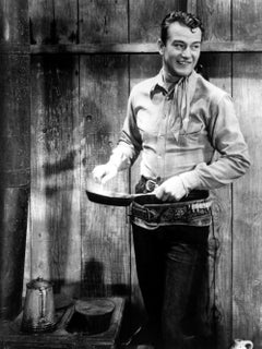 John Wayne Smiling for "Blue Steel" Globe Photos Fine Art Print