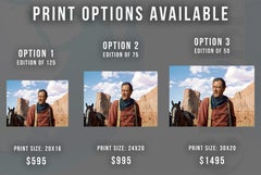 John Wayne "The Searchers" in Color Globe Photos Fine Art Print