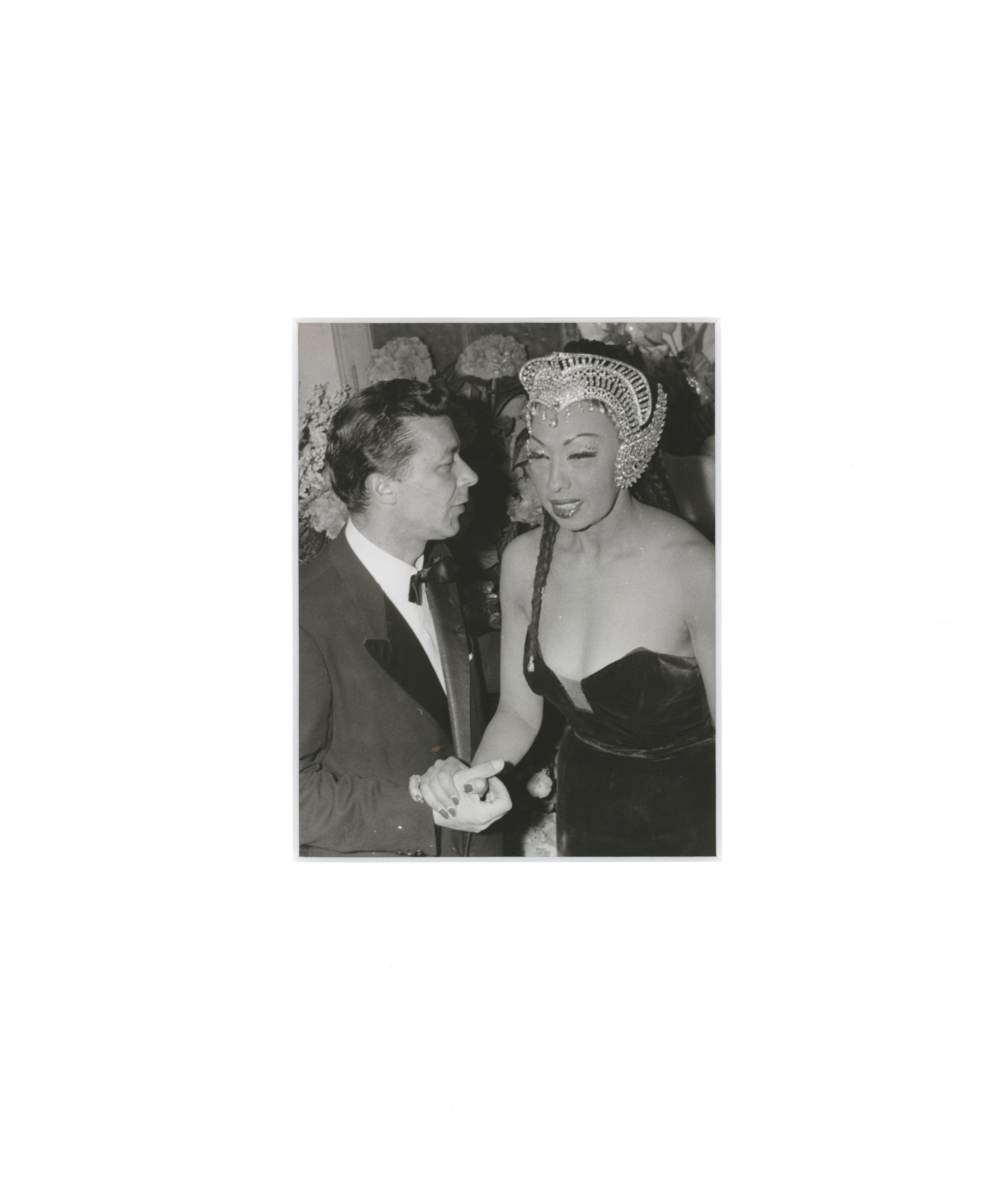 Unknown Figurative Photograph - Historic photo of Josephine Baker's Farewell Appearance Gala Celebration