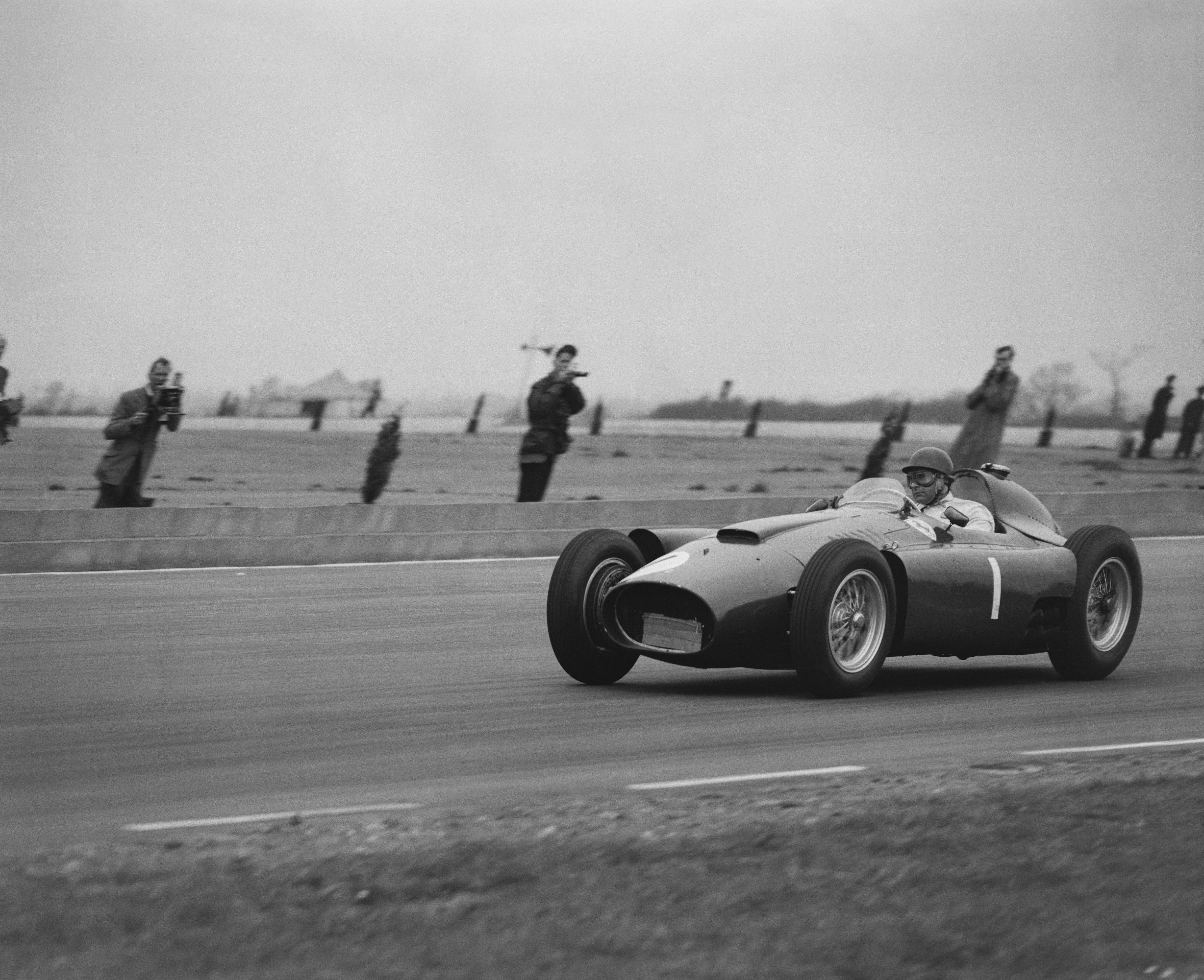 Unknown Landscape Photograph - Juan Manuel Fangio (1955) - Silver Gelatin Fibre Print