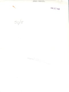 Julie Harris Posed in Doorway Vintage Original Photograph