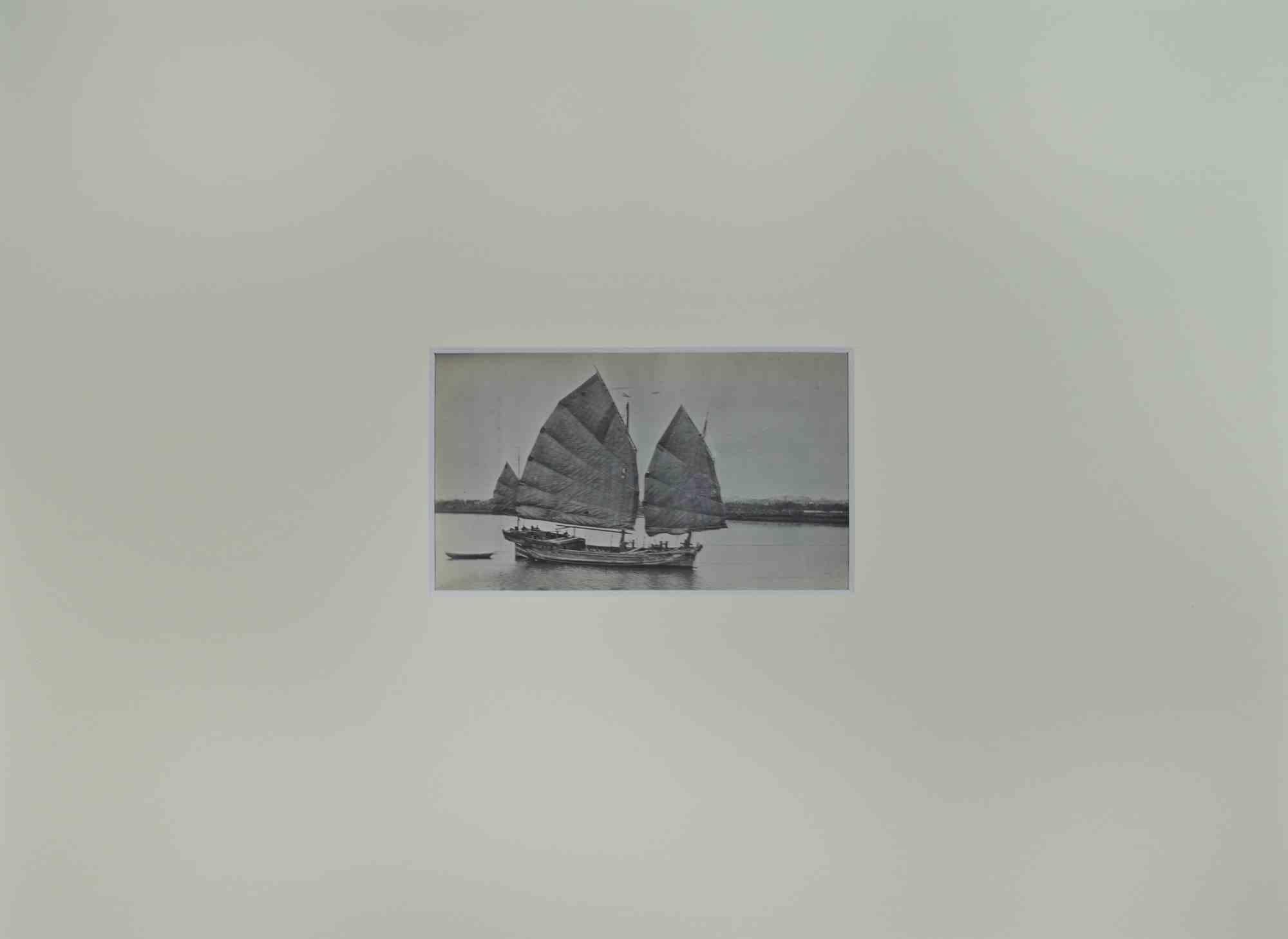 China Junk Boat China - Photographie vintage - 1925