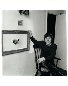 Keith Moon of The Who Posed With Frame Vintage Original Photograph