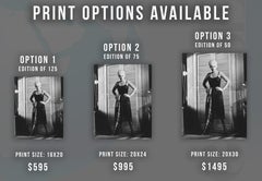 Kim Novak in Black Gown Globe Photos Fine Art Print