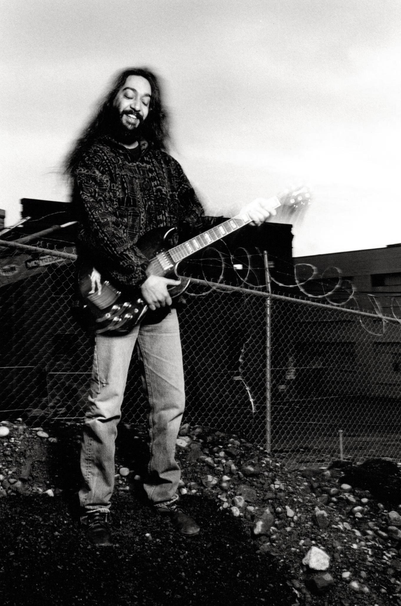Unknown Portrait Photograph - Kim Thayil of Soundgarden with Guitar Vintage Original Photograph