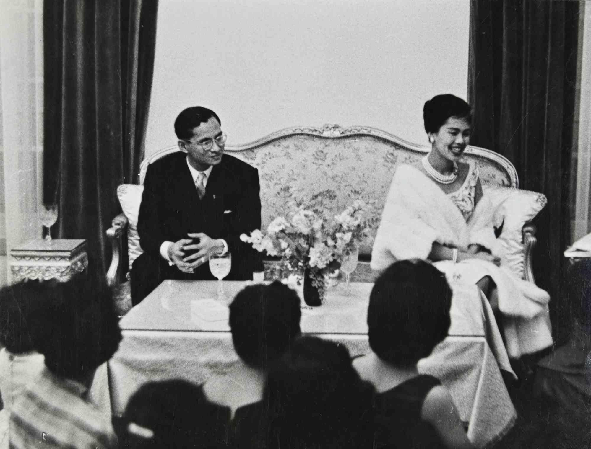 King Bhumibol And Queen Sirikit Of Thailand - Vintage Photograph - 1960s