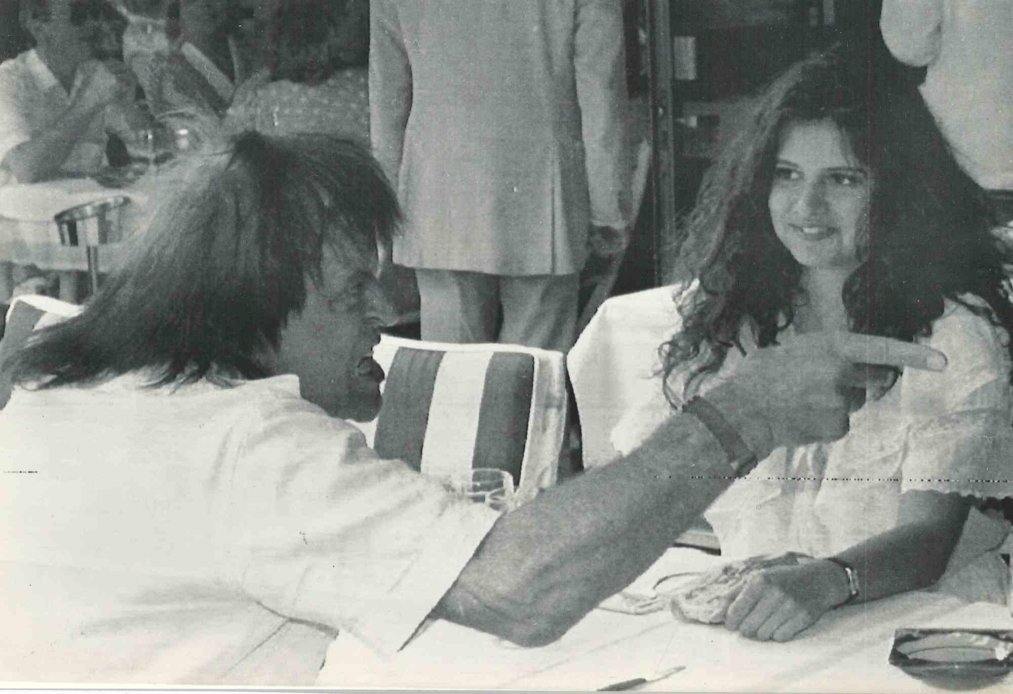 Klaus Kinski and Deborah Caprioglio - Vintage Photo - 1980s