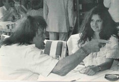 Klaus Kinski et Deborah Caprioglio - Photo vintage, années 1980