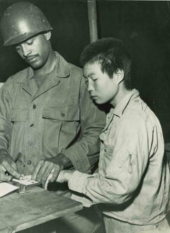 Korean Prisoner - American Vintage Photograph - Mid 20th Century
