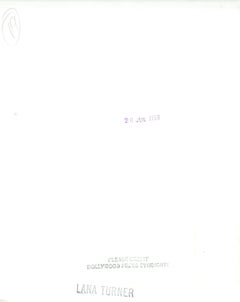 Lana Turner Glamour Portrait in the Studio Vintage Original Photograph