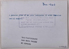 Lancaster Bomber Lily Mars 1943 fotografia originale alla gelatina d'argento I