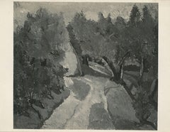 Peinture de paysage - Photo vintage - 1970