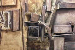 Large Mounted Abstract Color Photograph Sculpture Detail